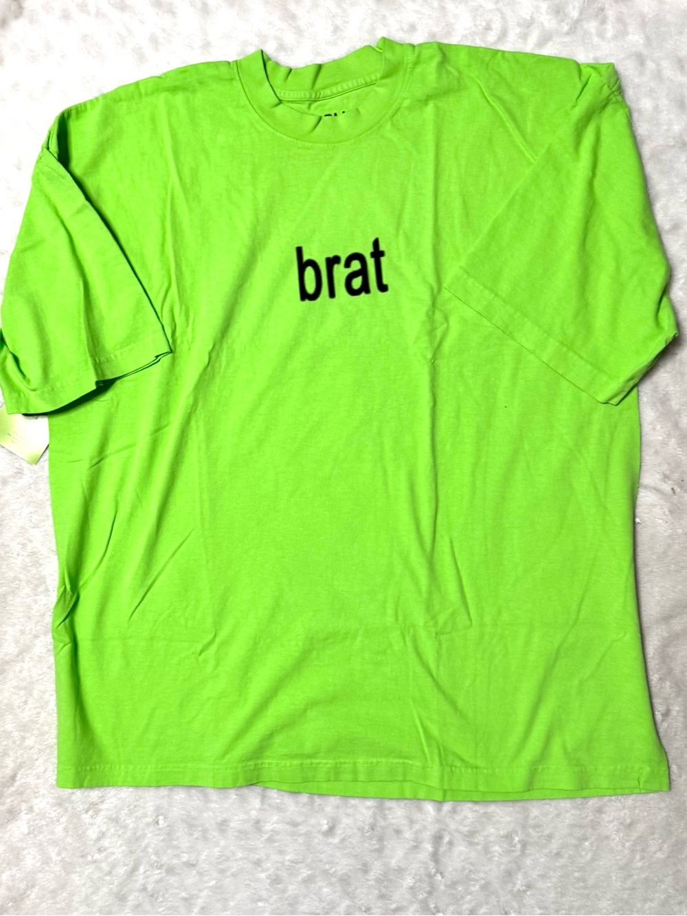 NWT- CHARLI XCX Unisex Green BRAT Grapic Band tee Shirt
